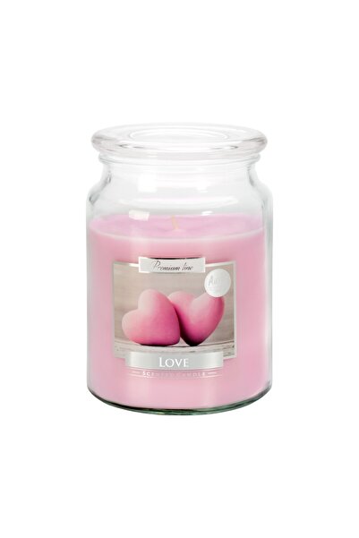 LCA Set 3 x Lumanare Parfumata in Borcan cu Capac Love, 100 Ore