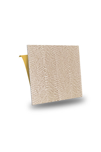 TİNK Kendinden Yapışkanlı Keçe Kare Halı Kıvırcık Desen Devetüyü 48x48 cm 4 A...