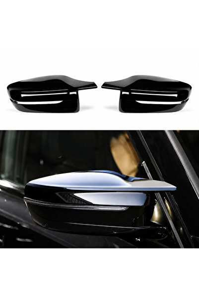 AUTOREY Capace oglinzi BMW Stil M, Negru Lucios pentru Seria 3 G20 G21 G28, S...