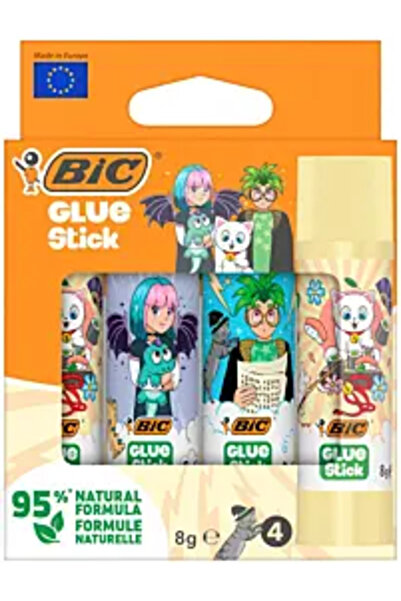 Bic Set de 4 batoane de lipici solid Deco, 8 g