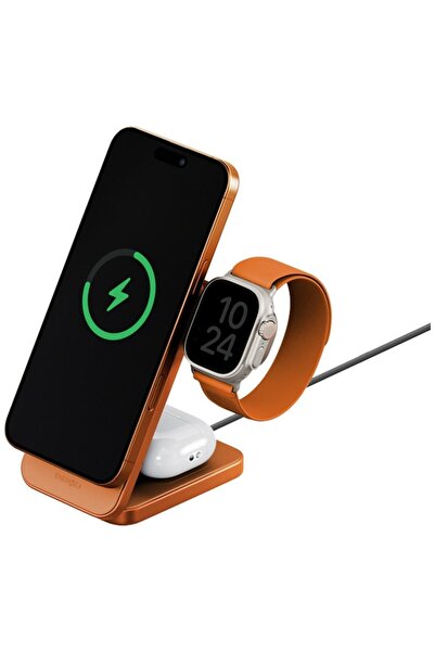 Energea MagTrio 2 Încărcător wireless pliabil 3-în-1 Qi2/MagSafe 22.5W, Porto...