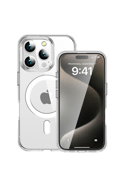 Crystal Clear iPhone 16 Plus MagSafe Şeffaf Kılıf