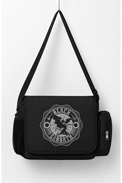 Fuddy Moda Unisex Rock Band Black Sabbath Printed Messenger Bag