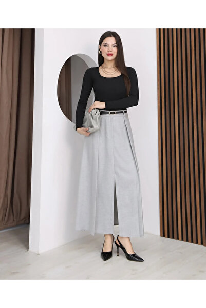 nazzain Skirt with Front Slit