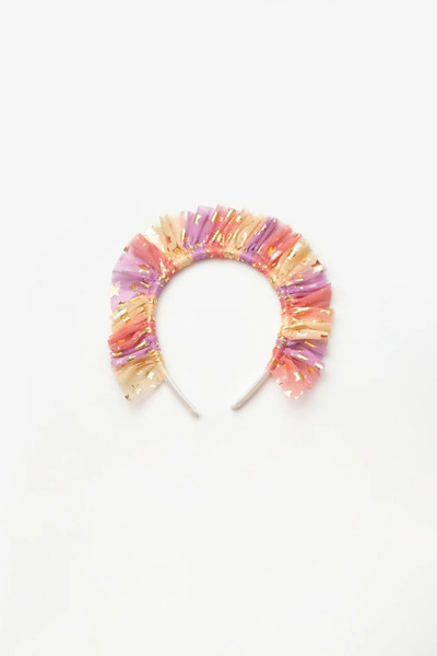 NOBLEKIDS Le Mabelle Girl's Tulle Crown Yellow