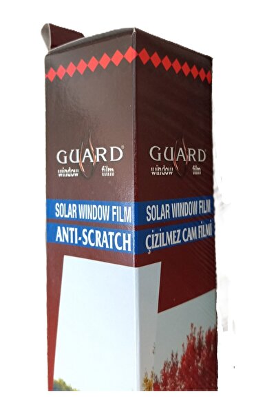 GUARD 75 cm x 6 m - Açık Siyah (Light Black)- Uv Korumalı - Bina ve Araç Camlarına Uygun (Bıçak ve Ragle Dahil)
