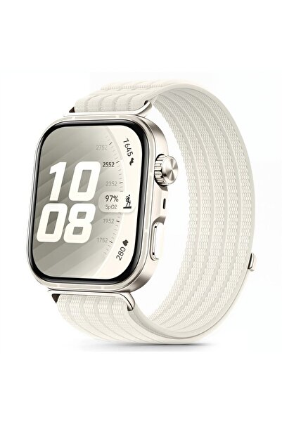 Tech-Protect Curea din nailon pentru Huawei Watch Fit 3/4/4 Pro/5/5 Pro, Crem