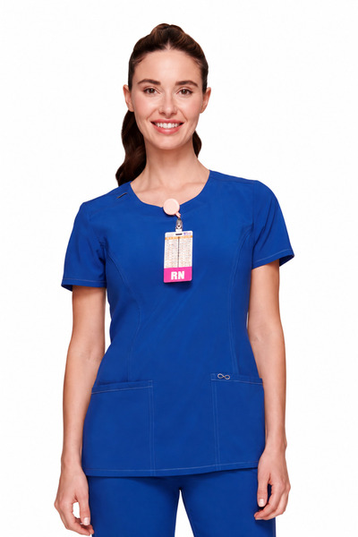 INFINITY CKE2624A Bluză medicală pentru femei – Importată, elastică în 4 dire...