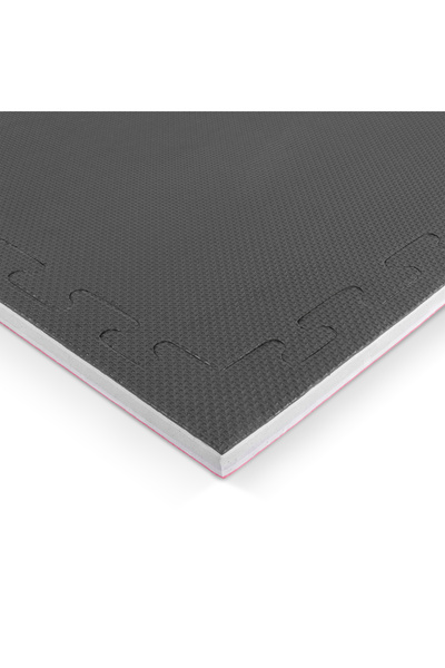 Amila Δάπεδο Προστασίας EVA Tatami 100x100cm 2cm Κόκκινο-Γκρι-Μαύρο