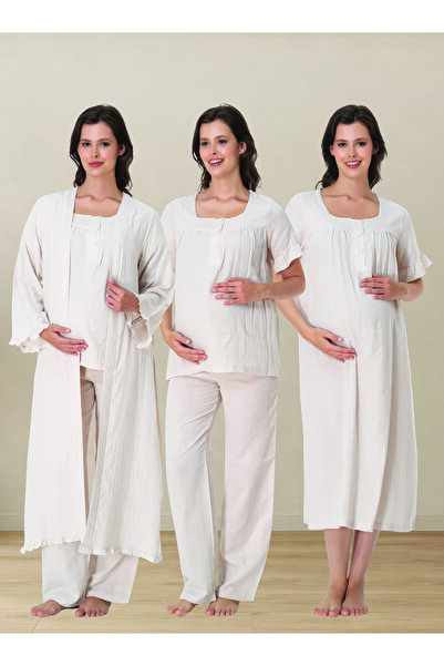 Generic Brand Venera Premium 4-Piece Maternity and Postpartum Pajama Set – Or...