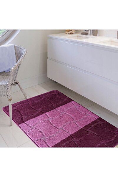 NO BRAND Covoraș de baie cu decupaj pentru toaletă Sareer XL Aubergne Set 60c