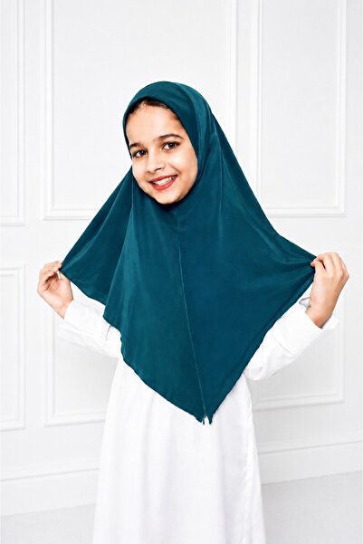 Linda Hijab Olive Green Hijab for Kids – Simple Modest Islamic Headscarf for ...