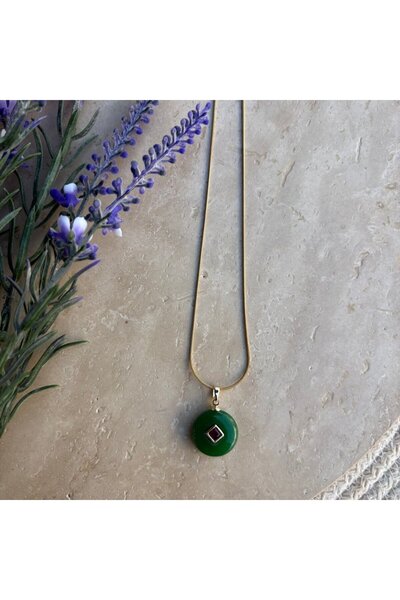 nesdesignn Green Bonibon Steel Necklace