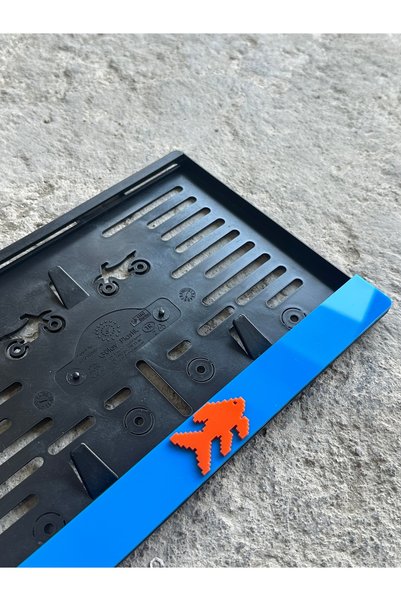 taş pleksi TURUNCU BALIK MOTOR PLAKALIK ( 1 adet ) PARLAK PLEKSİ | 3D | TÜM M...