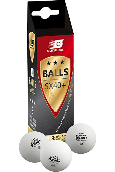 sunflex sport Μπαλάκια Ping Pong Sunflex SX40+ Competition PVC 3 Τεμάχια