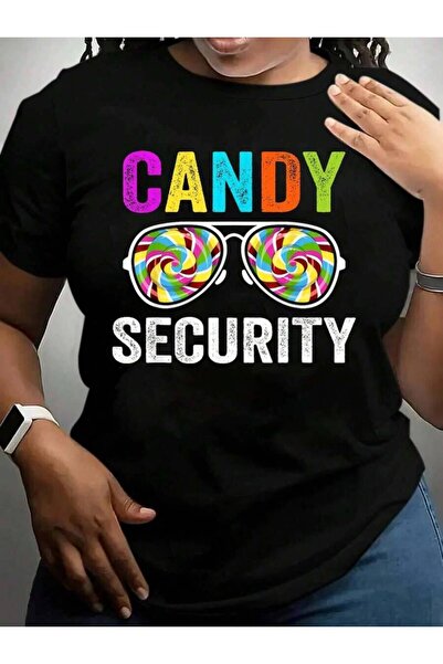 21JNRY Candy Security Costume Funny Birthday Family Party Halloween Black Gra...