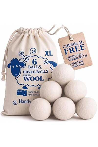 Generic Brand Wool Dryer Balls - Natural Fabric Softener, Reusable, Reduces C...