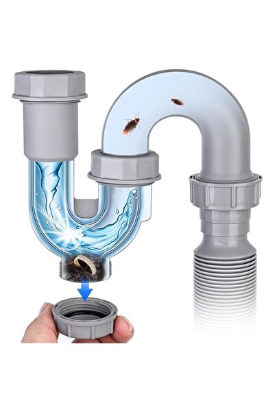 Generic Brand Universal Sink Drain Pipe Kit with Flexible Expandable Tube and...