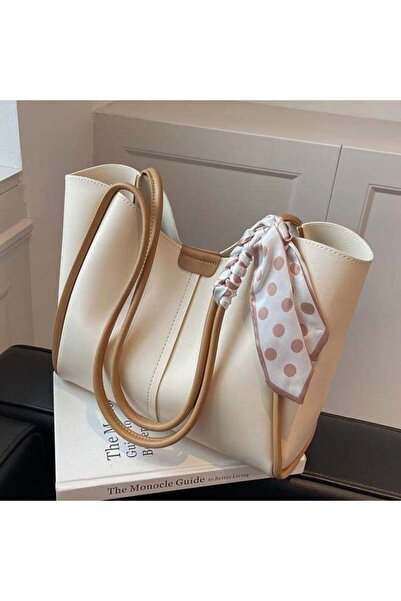 Generic Large Capacity Ladies Tote Bag Premium Solid Colour Leather Handbag f...