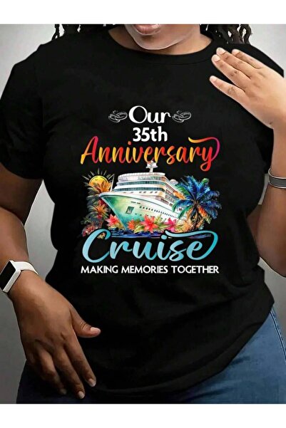 21JNRY Our 35Th Anniversary Husband Wife Couple Cruise Vacation Trip Black Gr...