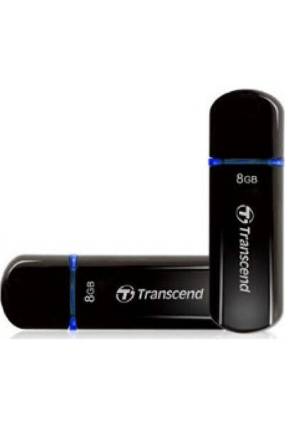 Transcend JetFlash 600 8GB USB 2.0 Στικάκι Μαύρο