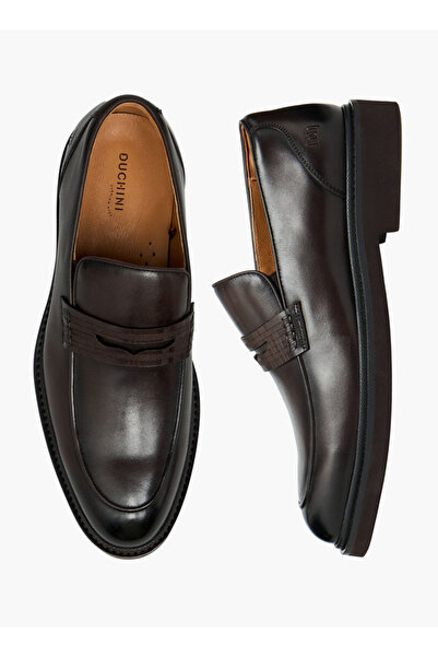 Duchini Boys Leather Penny Loafers