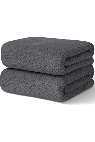 Generic Microfiber Bath Towel Set Pack of 2, Coral Velvet 90 * 175cm Large Si...
