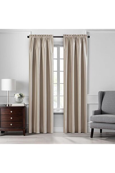 Generic Elrene Home Fashions Colette Faux Silk Blackout Window Curtain Panel,...