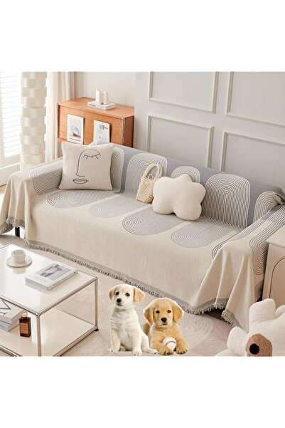 Generic Reversible Double Sided chenille Sofa Cover,Multifunctional Sofa Prot...