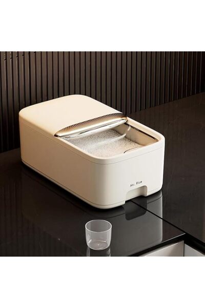 Generic One-Touch Rice Cereal Large Capacity Bulk Grain Rice Dispenser with M...