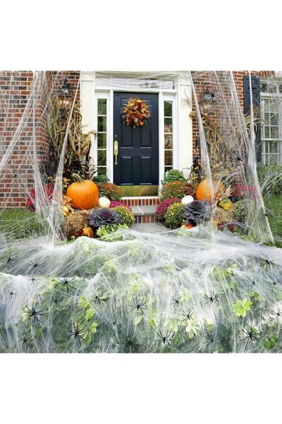 Generic Brand 1200 sqft Halloween Spider Webs Decorations, 300g Super Stretch...