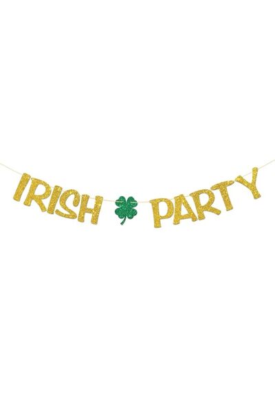 Generic Brand Irish Party Banner - Lucky Shamrock Clover Hello Spring Supplie...
