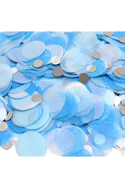 Generic Blue Biodegradable Confetti - Paper Circle Dots for Wedding, Baby Sho...