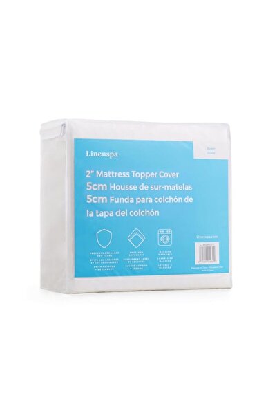 Generic Linenspa 2 Inch Mattress Topper Cover - Full Size, Machine Washable, ...