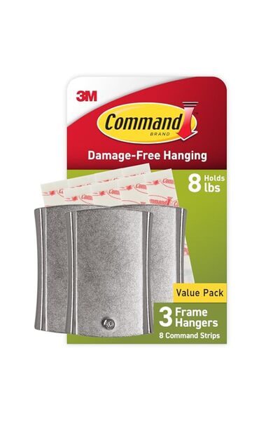 Generic Command Jumbo Universal Frame Hanger, Holds Up To 8 Lbs, Decorate Dam...