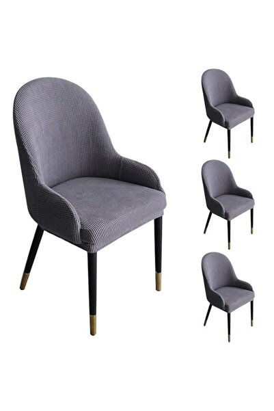Generic Brand 4 Pack Luxe Home Dining Room Chair Covers, Anti-Cat Scratch, Wa...