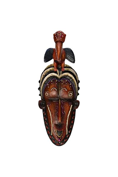 Generic Design Toscano Masks of The Congo: Hornbill Wall Sculptures, Woodtone...