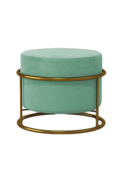 Generic STTC Round Foot Stool Leg Rest Soft Tufted Ottoman, Modern Linen Pouf...