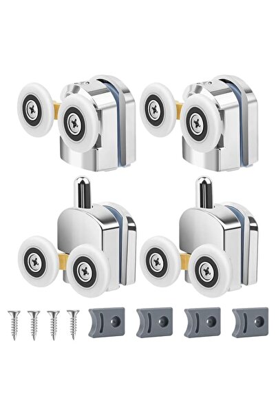 Generic BIGTHREE Shower Door Rollers, Sliding Shower Door Runners, 4 Count, S...