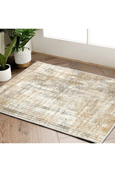 Generic JINCHAN Area Rug 61x91CM Door Mat Abstract Sketch Distressed Taupe Mu...