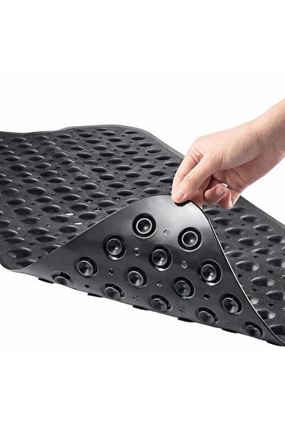 Generic Sulfar Non-Slip Bath Tub Shower Mat | 40x16 with Suction Cups & Drain...