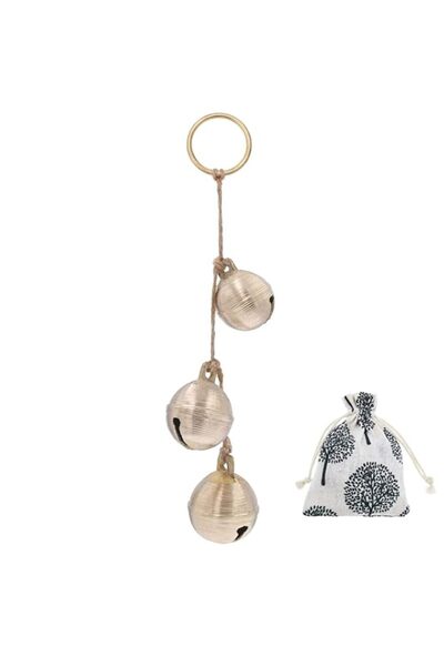 Generic Brand Brass Rustic Hanging Bells for Door Knob Decoration, Home Garde...