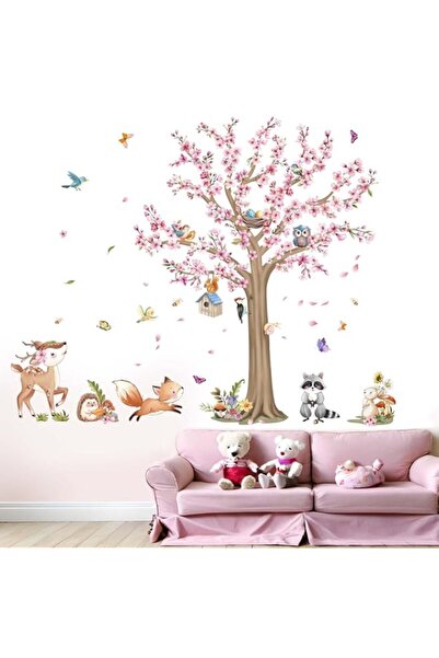 Generic Brand Jungle Animals Wall Decals for Girls: Peel and Stick Vinyl Deer...