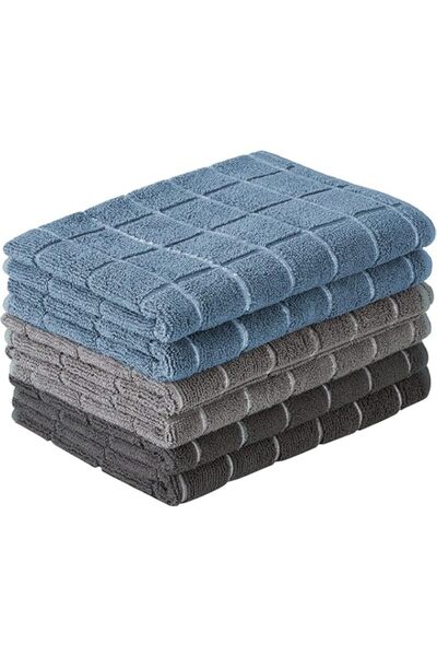 Generic THMINS 65x45 cm Kitchen Towel,Kitchen Dish Cloths,6 Pack Microfibre C...