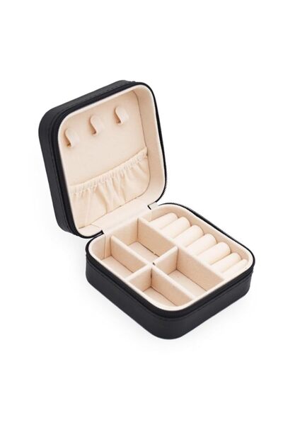 Generic MODENGKONGJIAN Mini Jewelry Travel Case, PU Leather Travel Jewelry Or...
