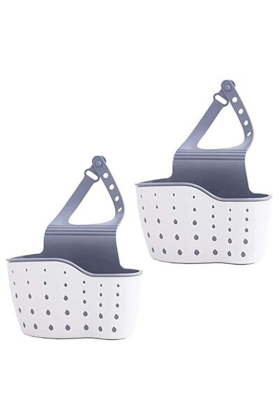 Generic SKY-TOUCH 2Pcs Sink Caddy Sponge Holder, Kitchen Sink Storage Basket ...