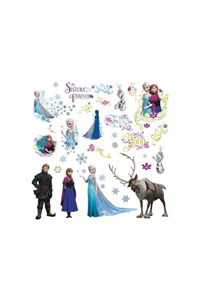 Generic Brand bpa Frozen Wall Decals With Glitter 10x10x10 Cm Multicolor