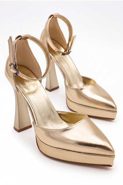 Shoesers Women's Pointed Toe Platform Heels (Heel 12 cm) Metallic Color Shoes...