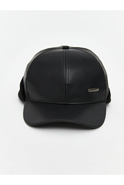 LC Waikiki Peak New Season Leather Look Men's Cap Hat