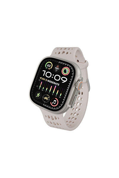 OEM Decoded Λουράκι Σιλικόνης Ares O για Apple Watch 44 46 49 χιλ. Χρώμα Πηλού